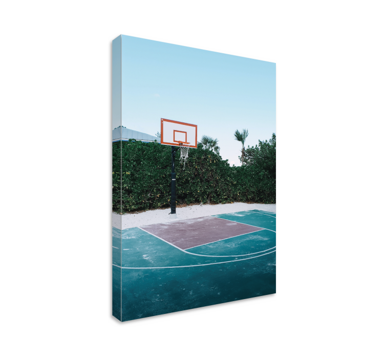 Leinwandbild sport basketballplatz szene - TenStickers