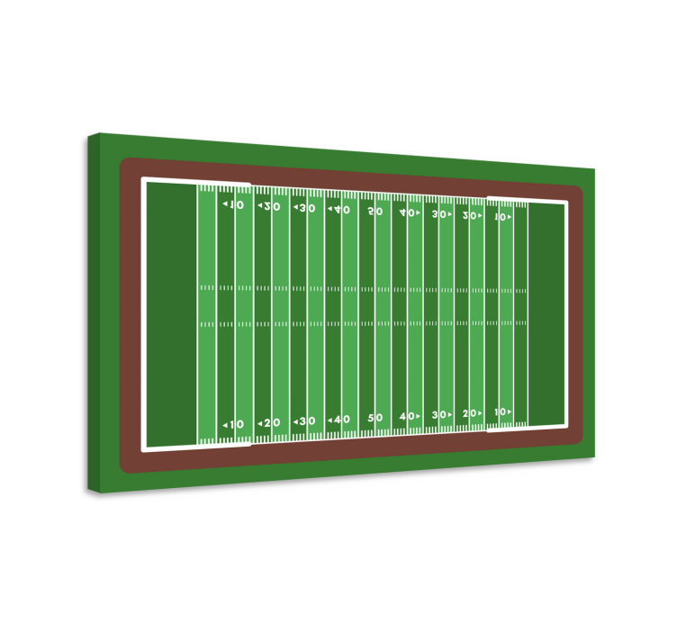 Leinwandbild sport fussballfeld layout - TenStickers