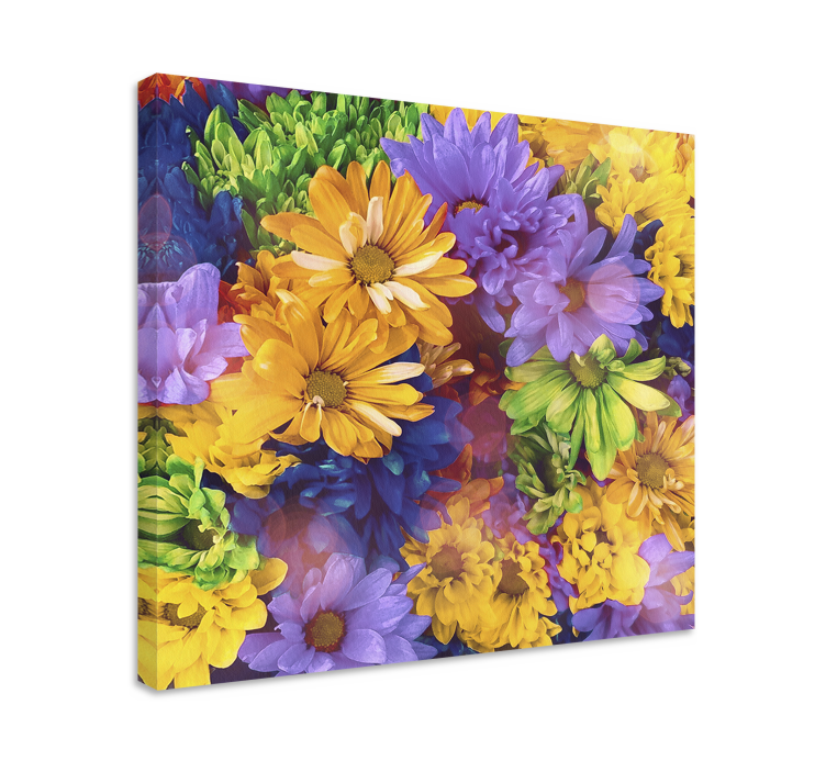 Leinwandbild buntes blumenarrangement - TenStickers