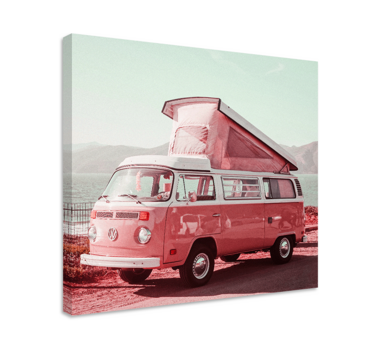 Leinwandbild vintage wohnmobil - TenStickers