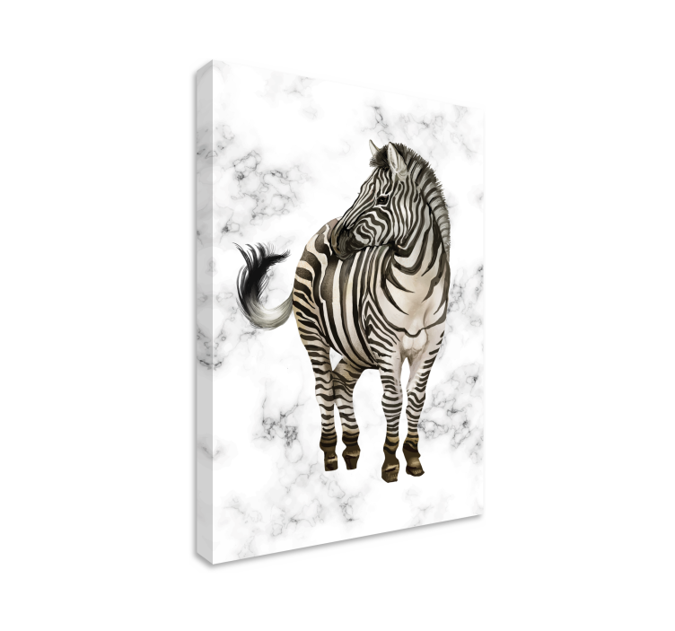 Wandbild tier zebra eleganz - TenStickers