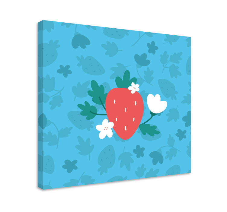 Leinwandbild Obst Blumenmuster und - TenStickers