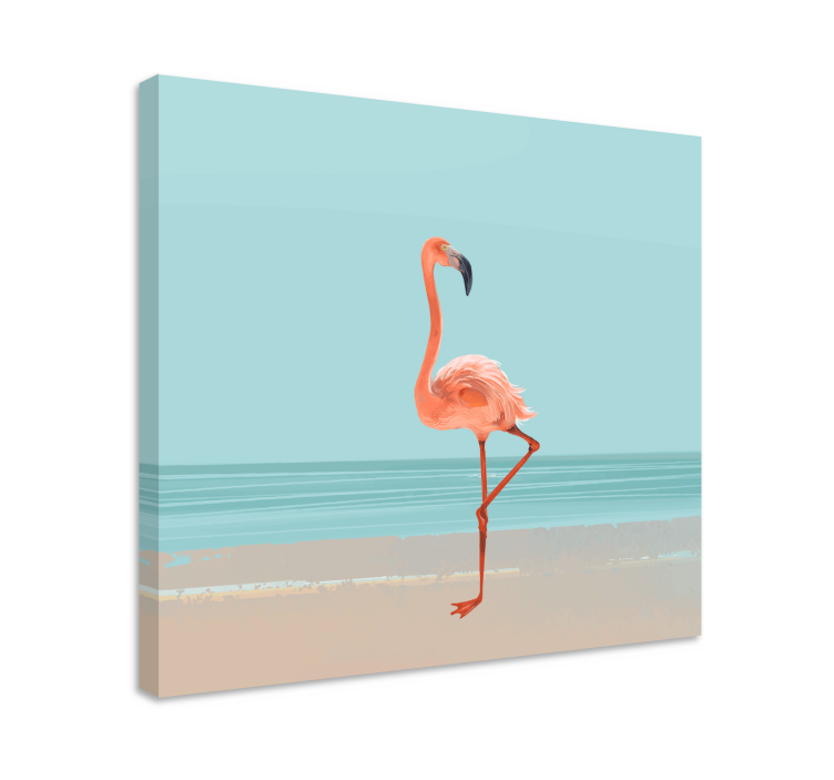 Wandbilder hunde in anmutiger flamingo-pose - TenStickers