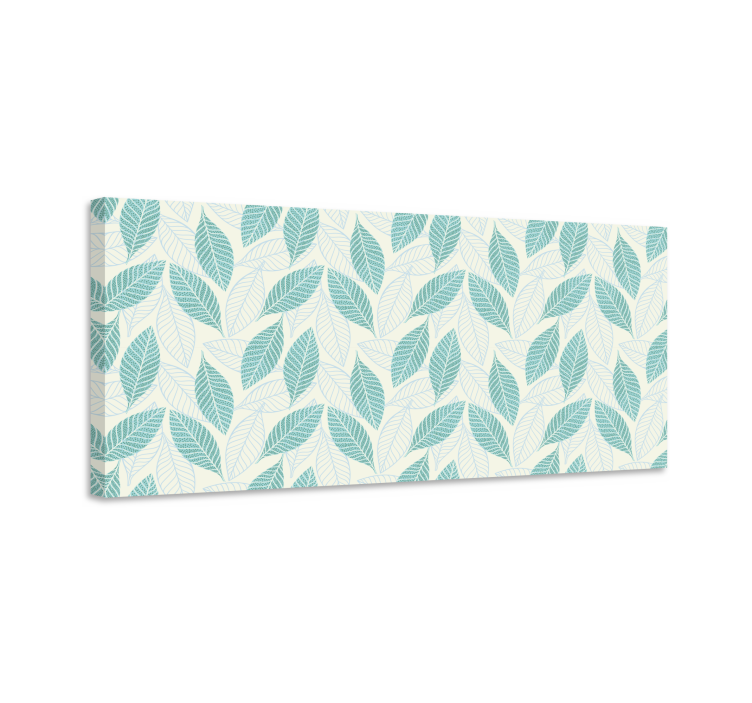 Leinwandbild zartes blattmuster - TenStickers