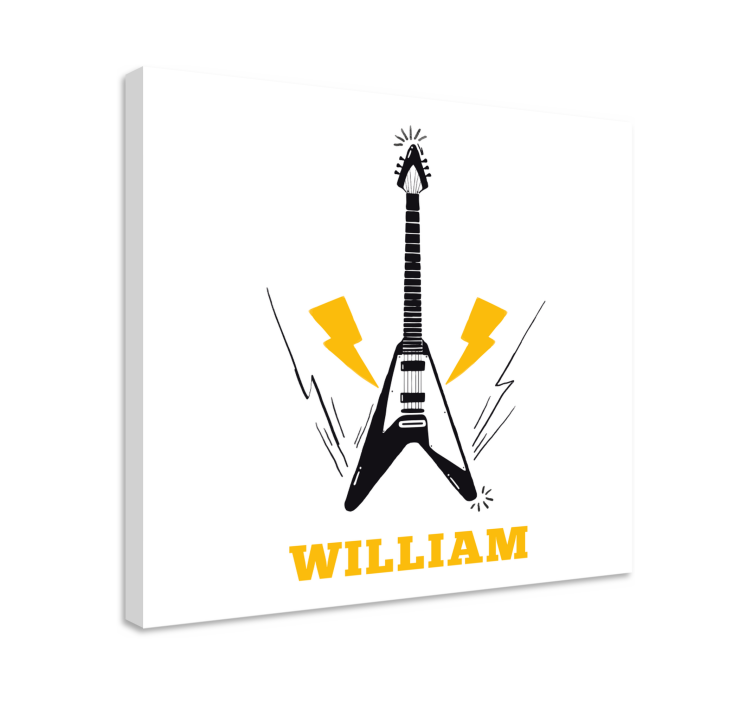 Wandbild musik e-gitarre inspiration - TenStickers