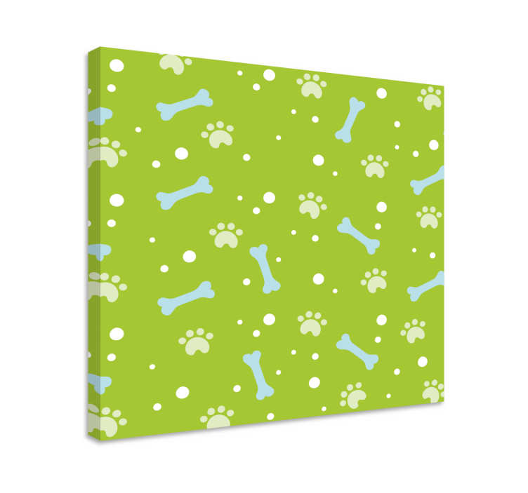 Wandbilder hunde mit pfotenabdruck-muster - TenStickers