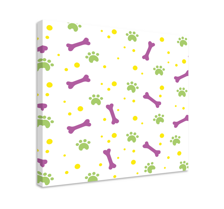 Wandbilder hunde mit lebendigen pfotenabdrücken - TenStickers