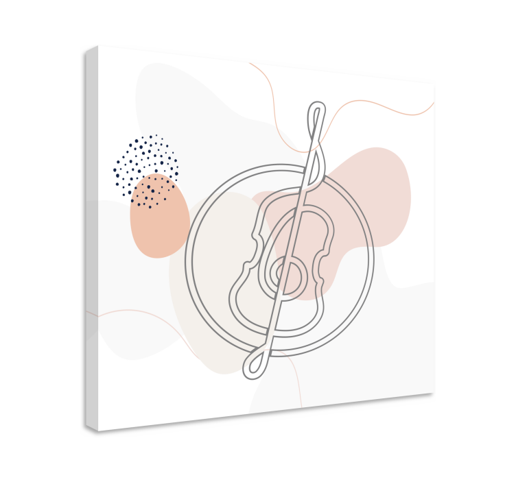 Wandbild musik umriss von musikinstrumenten - TenStickers