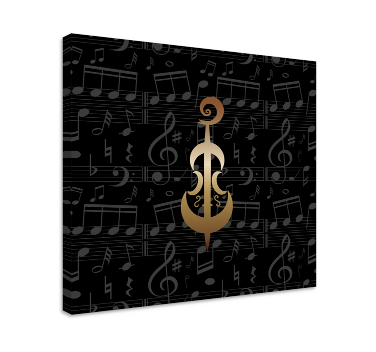 Wandbild musik elegantes musiksymbol - TenStickers