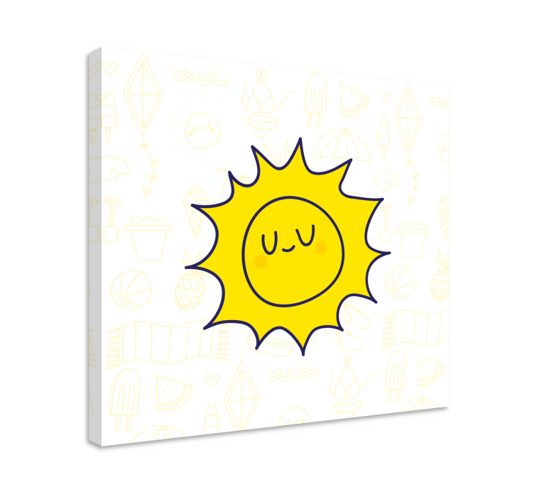 Leinwandbild sport sonniges lächeln - TenStickers