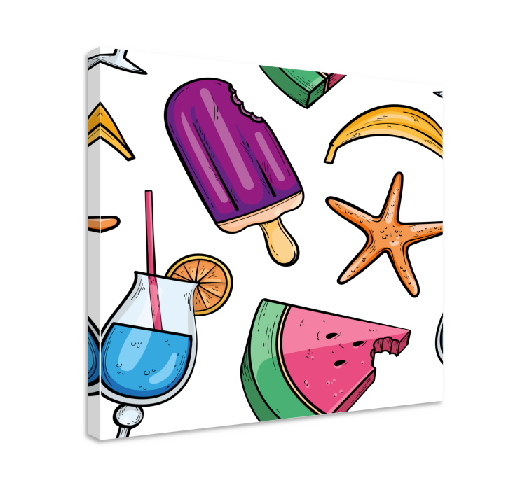 Leinwandbild obst sommerliche fruchtleckereien - TenStickers