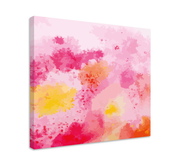Leinwandbild blume in pinkem floralen abstrakt - TenStickers