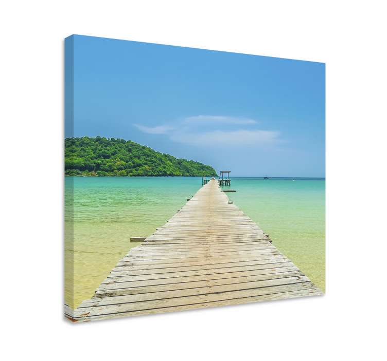 Wandbilder Landschaft ruhiger ozeanpier - TenStickers