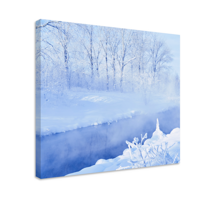 Wandbilder landschaft winterbachansicht - TenStickers