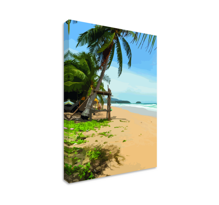 Wandbilder Landschaft tropische strandszene - TenStickers