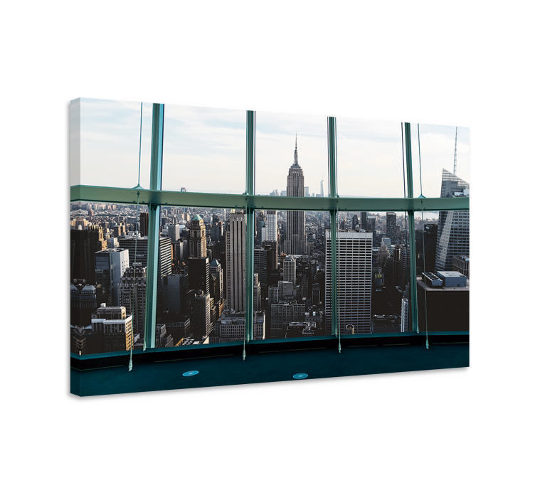 Leinwandbild stadtbild mit empire state - TenStickers