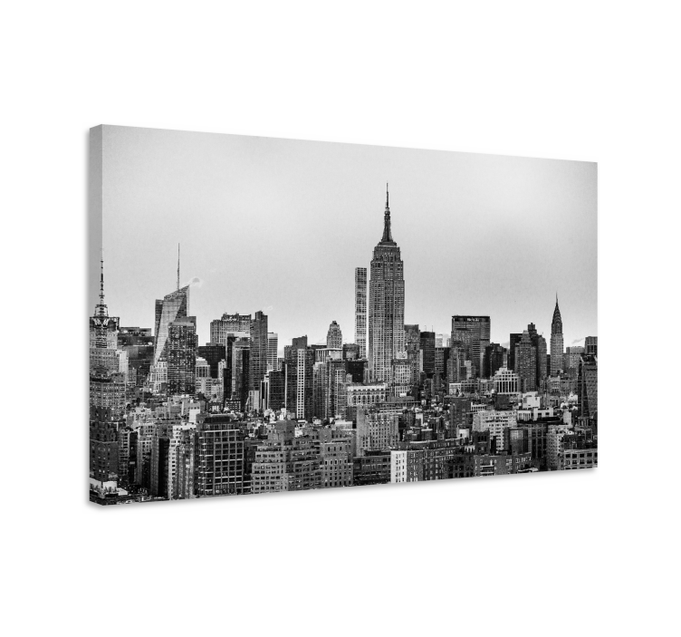 Leinwandbild new york city silhouette - TenStickers