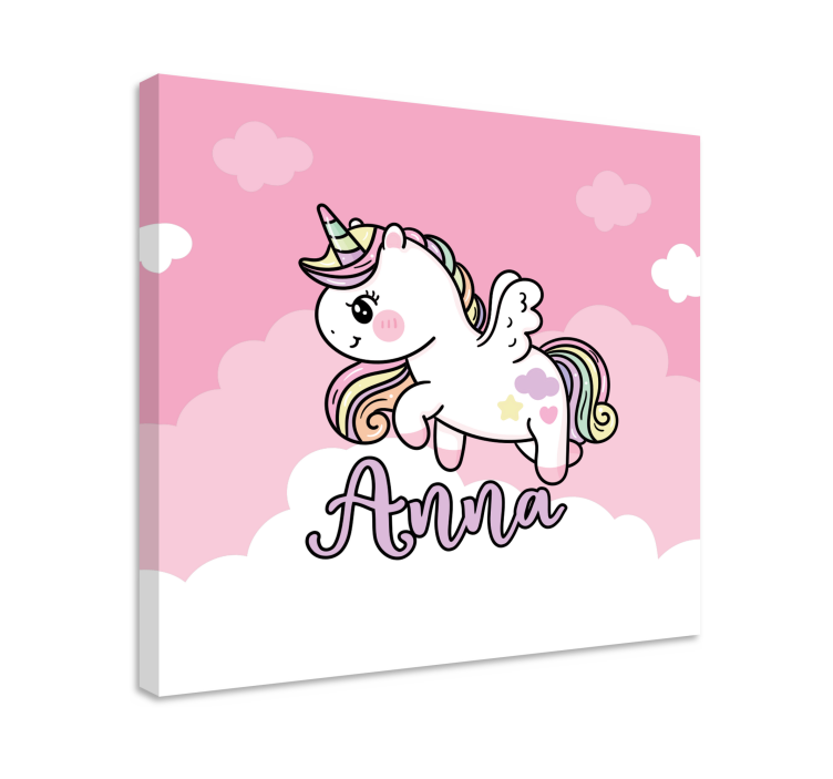 Einhorn wandbild süße einhorn fantasie - TenStickers