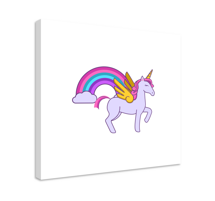 Einhorn wandbild magische einhornfantasie - TenStickers