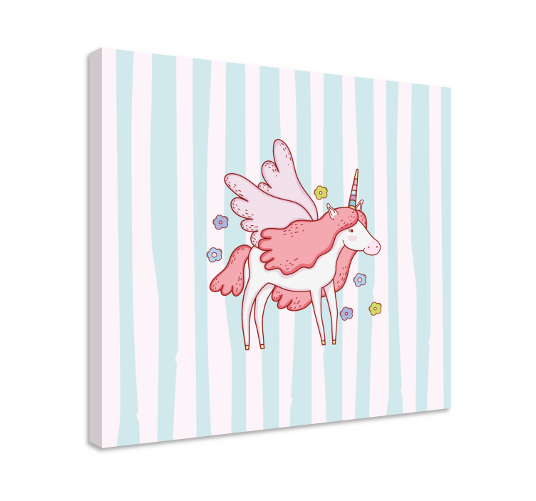 Einhorn wandbild magisches geflügeltes einhorn - TenStickers