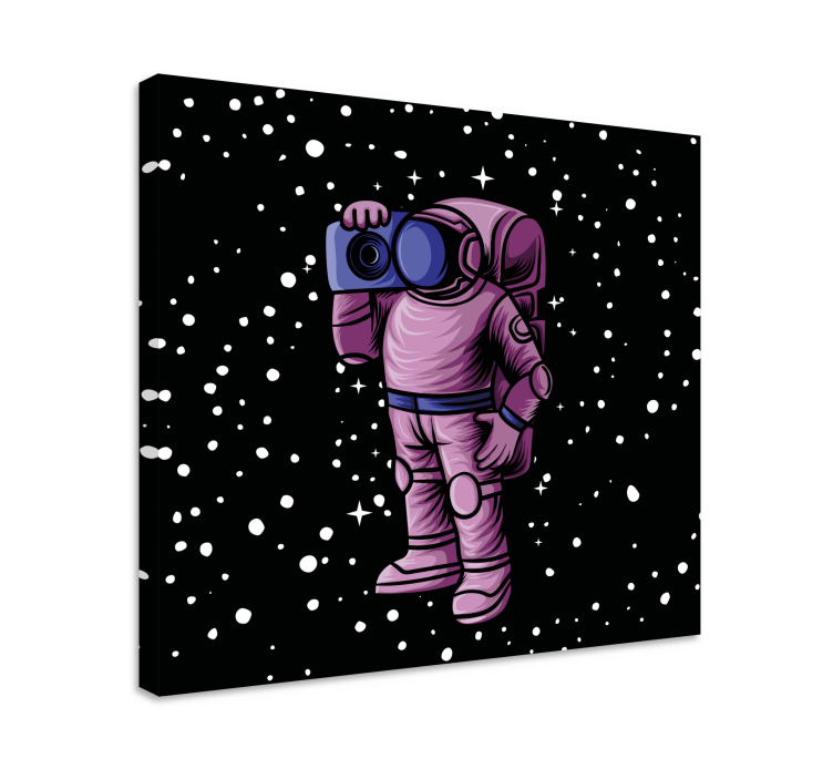 Wandbild Gaming astronaut fängt sterne ein - TenStickers