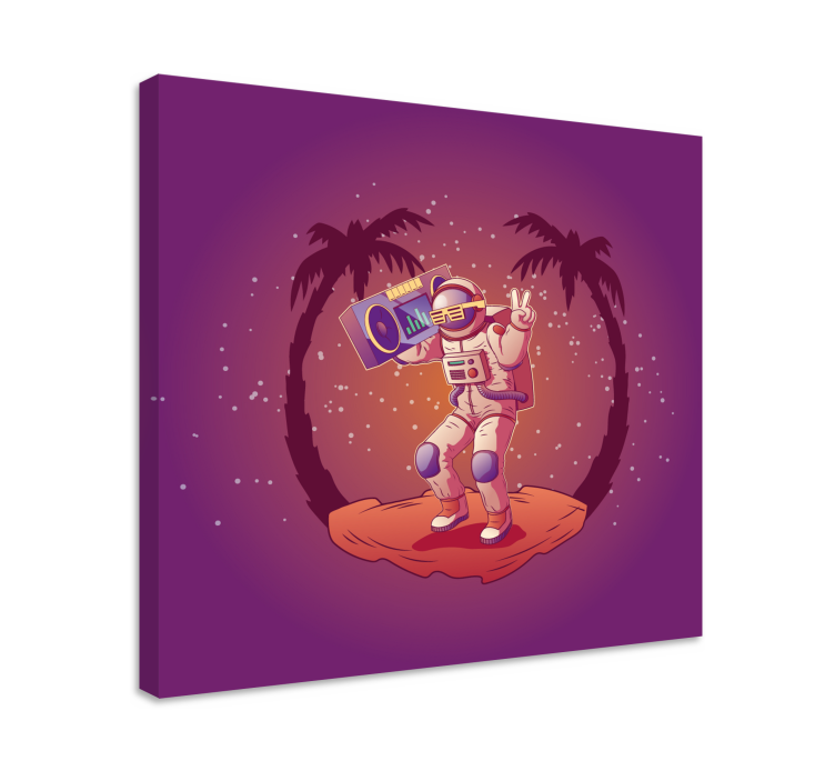 Wandbild gaming astronaut tanzen - TenStickers