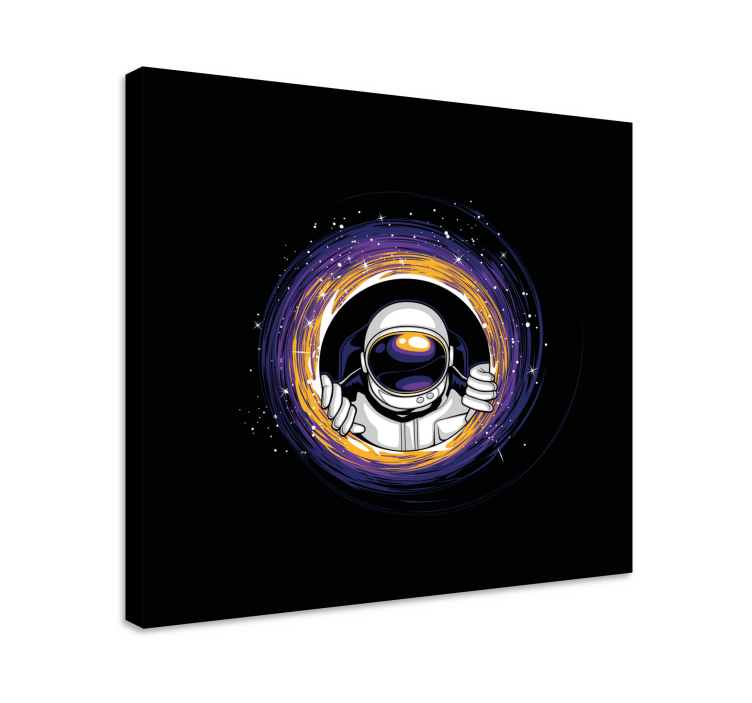 Wandbild gaming astronaut umarmung portal - TenStickers