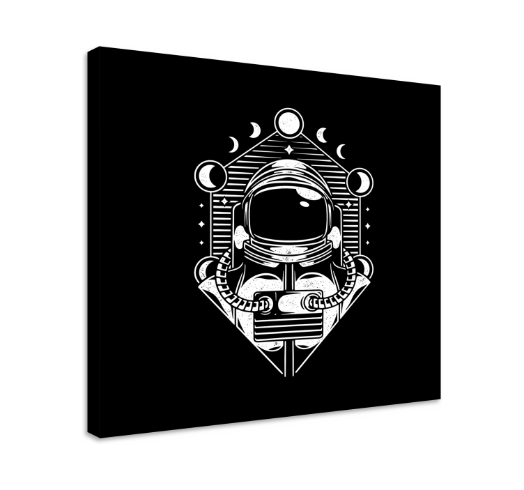 Wandbild gaming astronaut mondphasen - TenStickers