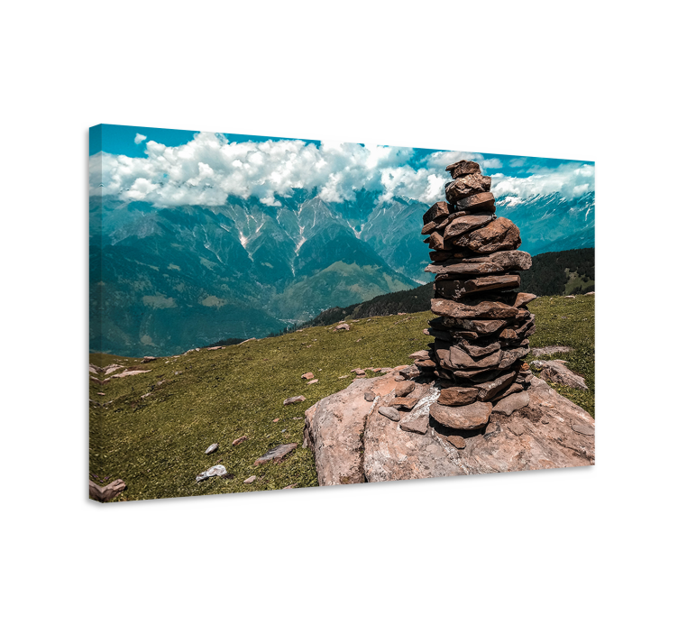 Wandbilder landschaft stein-stapel formation - TenStickers