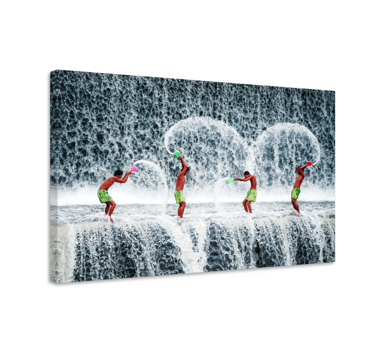 Leinwandbild sport wasserspritzspiele - TenStickers