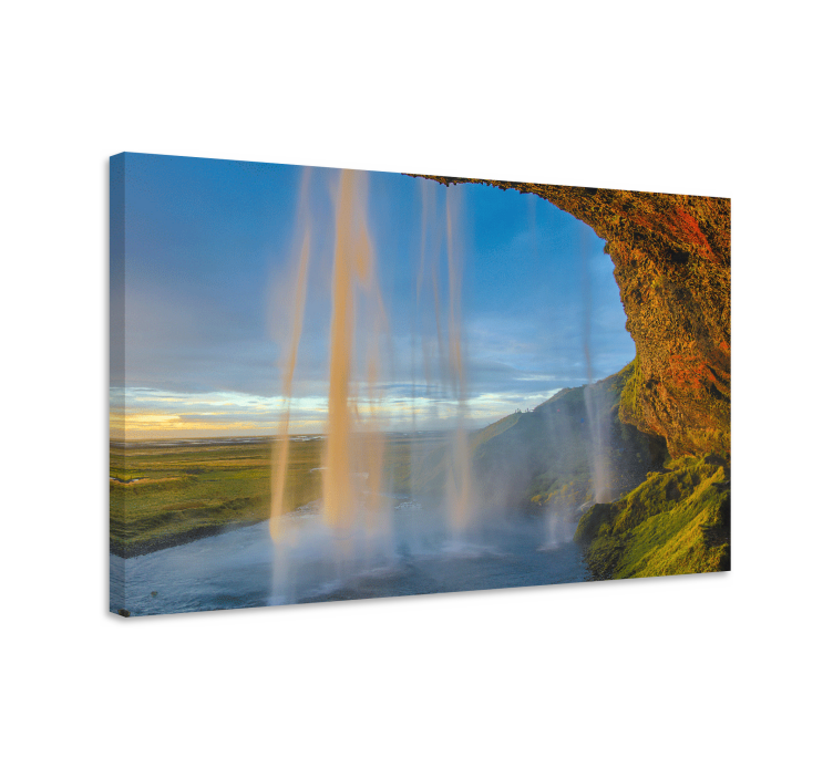 Wandbilder Landschaft wasserfall seljalandsfoss - TenStickers