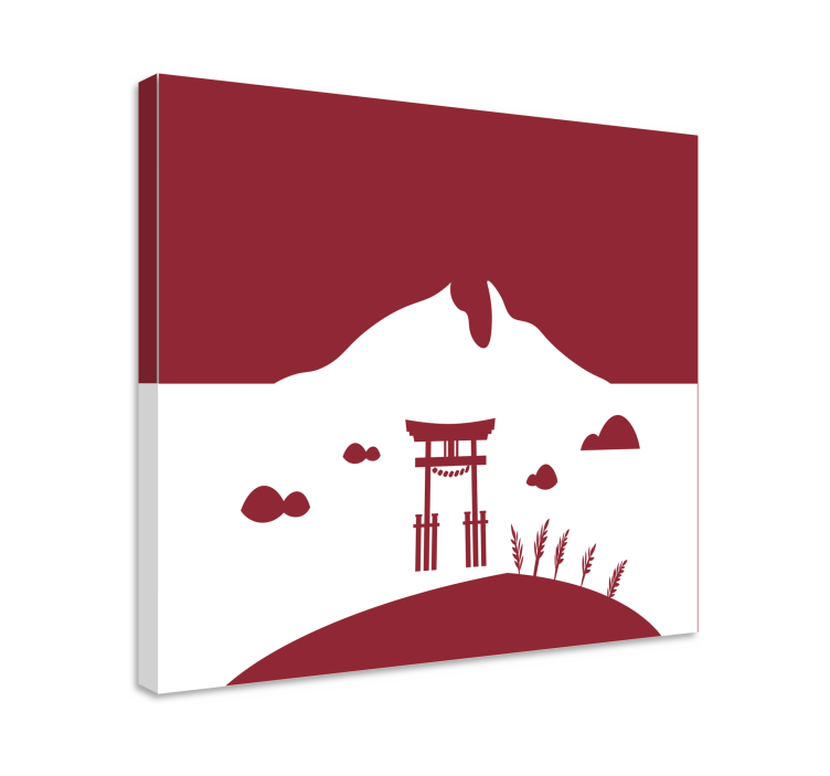 Leinwandbild oriental japanisches torii tor - TenStickers