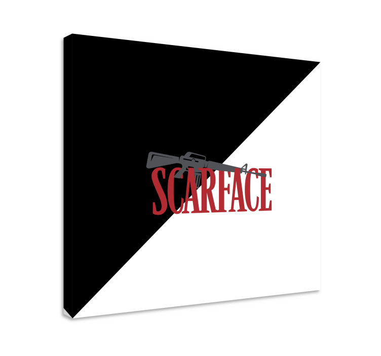 Wandbild gaming scarface waffenlogo - TenStickers