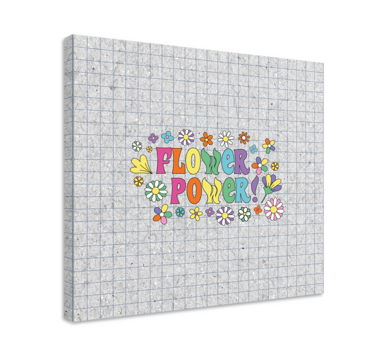 Leinwandbild im flower power design - TenStickers