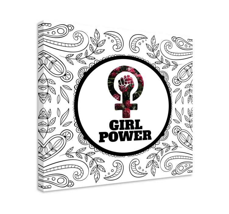 Wandbilder sprüche mit girl power symbol - TenStickers