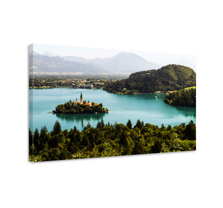 Wandbilder Landschaft ruhige seeinsel - TenStickers