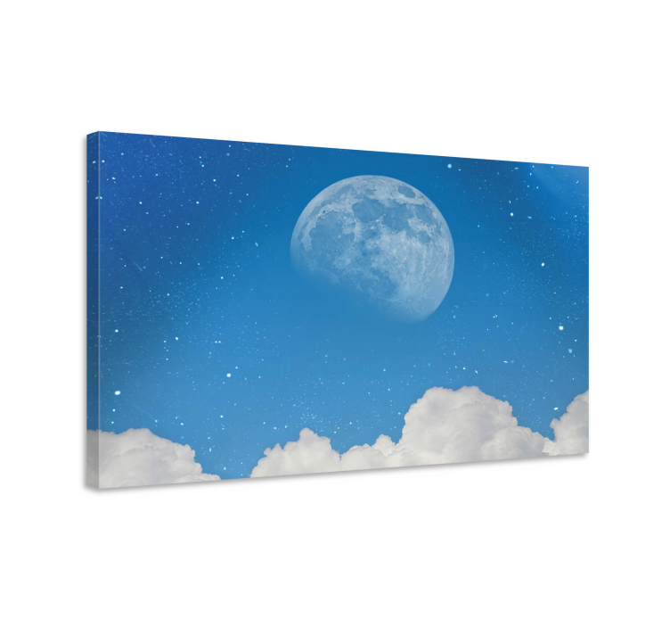 Wandbilder Landschaft mond im himmel - TenStickers