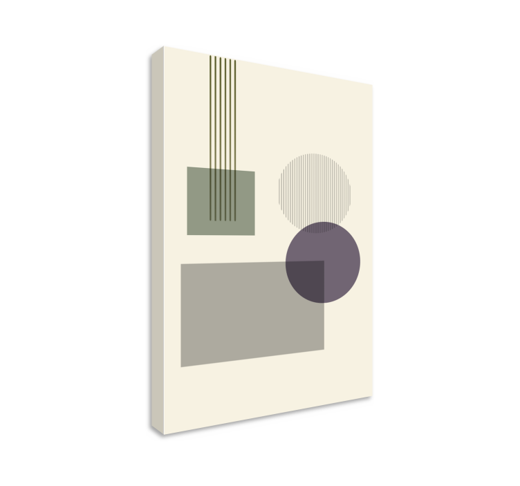 Geometrische wandbilder in geometrischen formen - TenStickers
