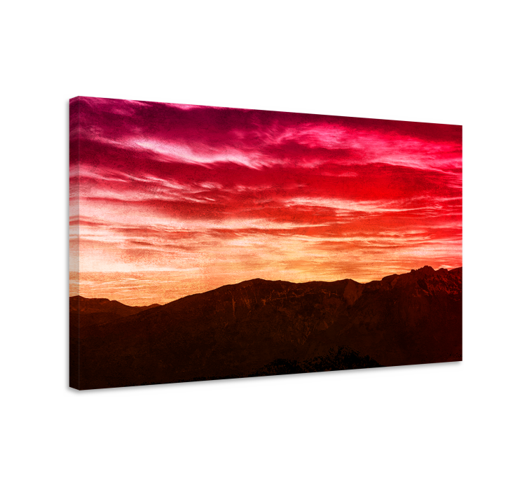 Wandbilder landschaft majestätischer bergdämmerung - TenStickers