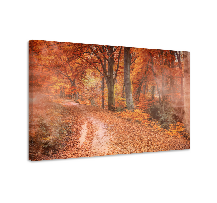 Wandbilder landschaft ruhiger herbstweg - TenStickers