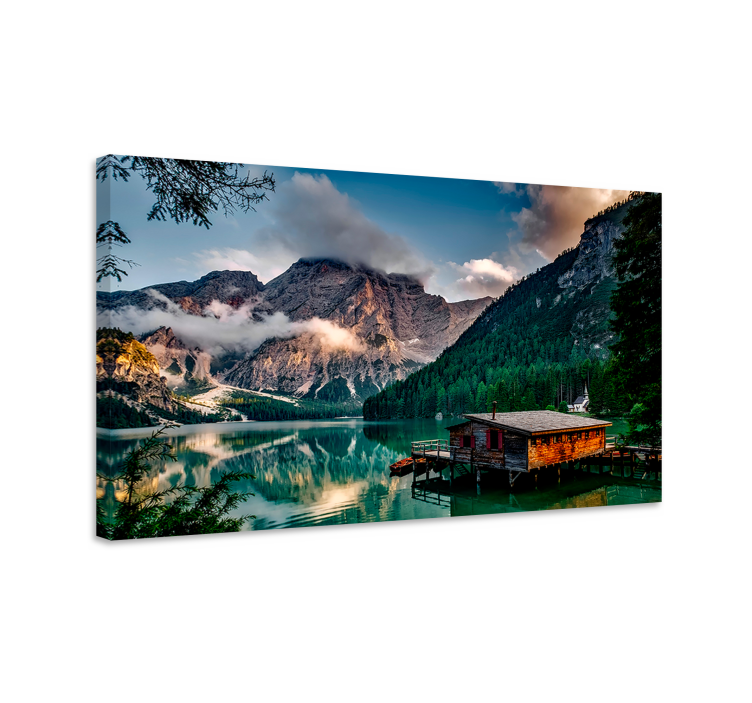 Wandbilder landschaft bergsee aussicht - TenStickers