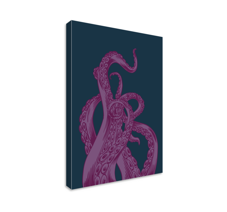 Wandbild fische mit kraken tentakel design - TenStickers