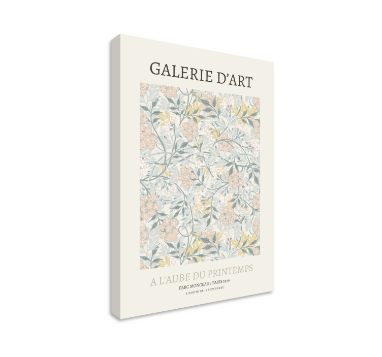 Leinwandbild mit floralem musterdesign - TenStickers