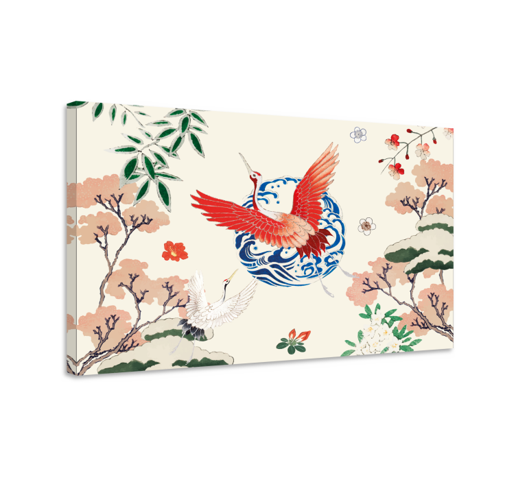 Wandbilder Vintage Chinoiserie - TenStickers