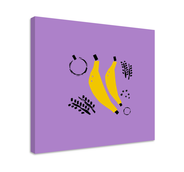 Leinwandbild obst gelbes bananen design - TenStickers