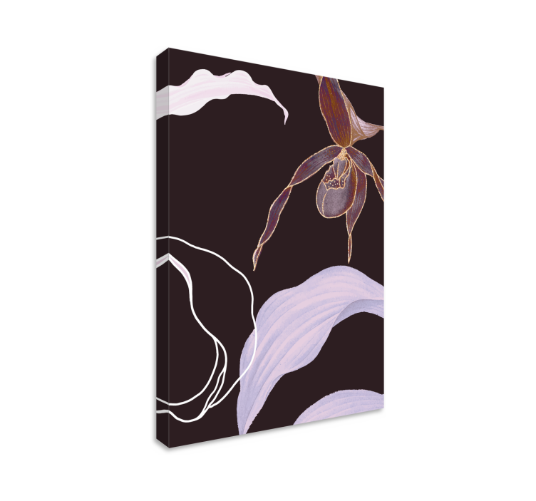 Leinwandbild orchideenblüten eleganz - TenStickers