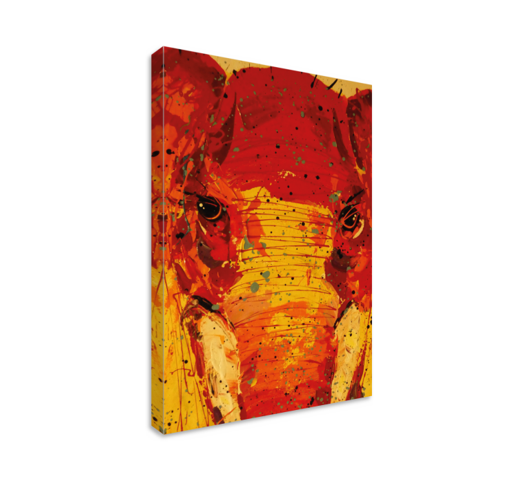 Wandbild Elefant lebendiges elefantenporträt - TenStickers