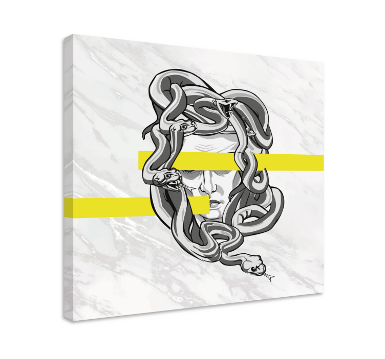 Leinwandbild Ornament medusa-kopf-design - TenStickers