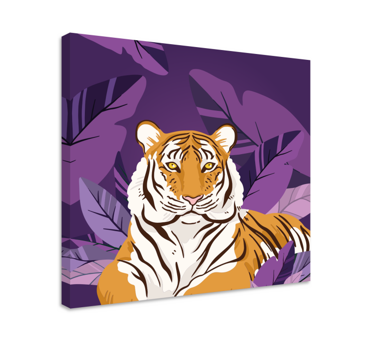 Wandbild tier majestätisches tigerporträt - TenStickers