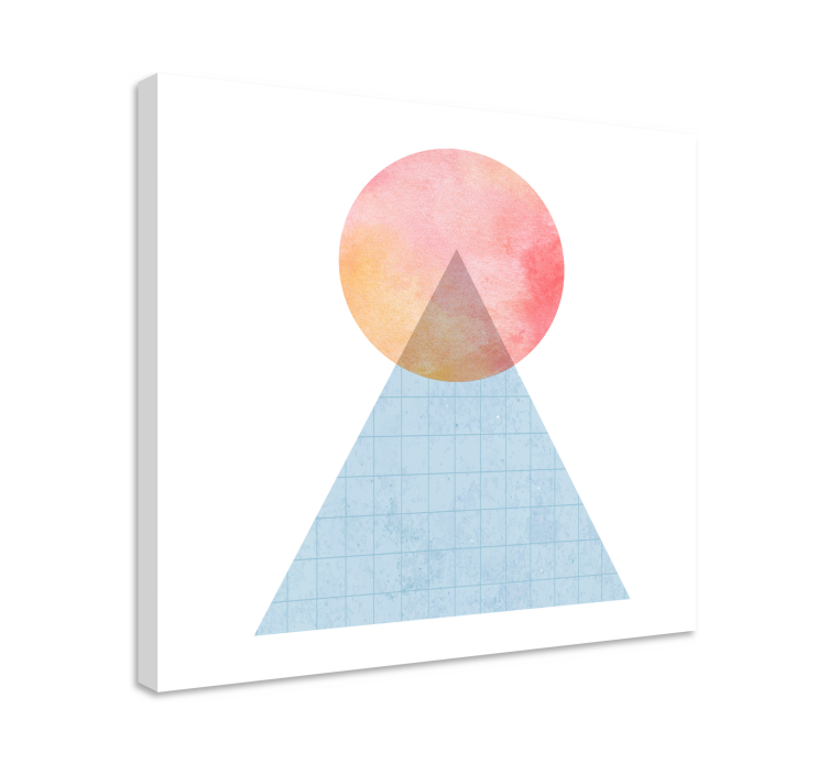 Geometrische Wandbilder dreieck sonnenuntergang form - TenStickers